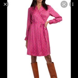 LIKE NEW WITH TAGS! Trina Turk Fuchsia Wrap Dress